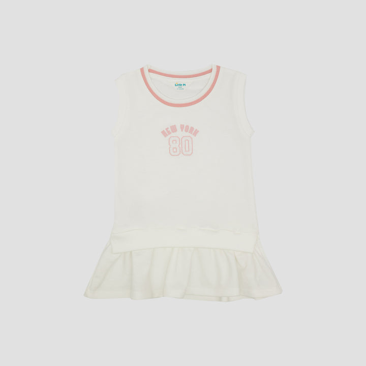 Little M Terry Sleeveless With Print Dress Bayi