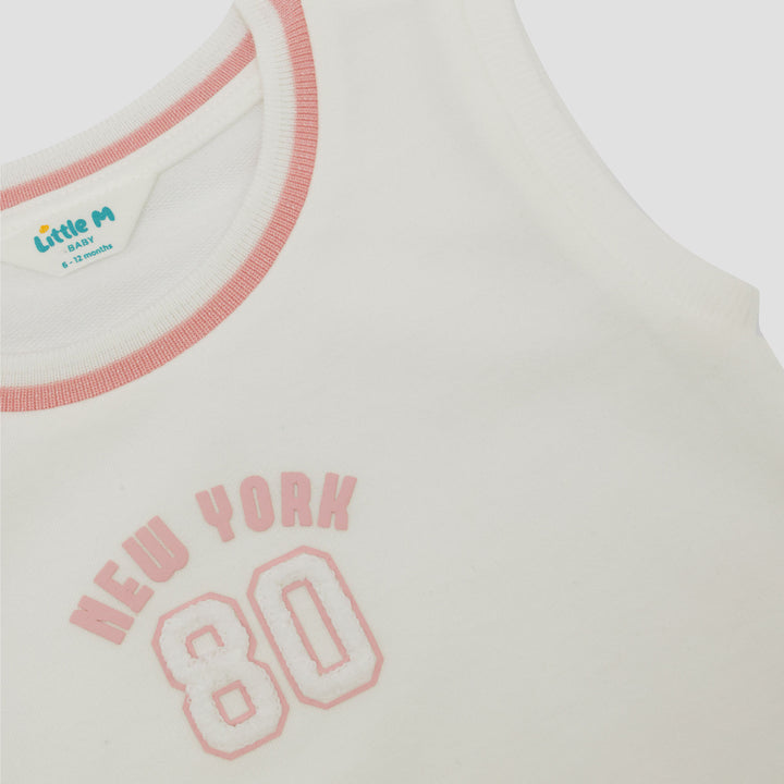 Little M Terry Sleeveless With Print Dress Bayi