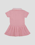 Little M Terry Polo Plisket Midi Dress Bayi
