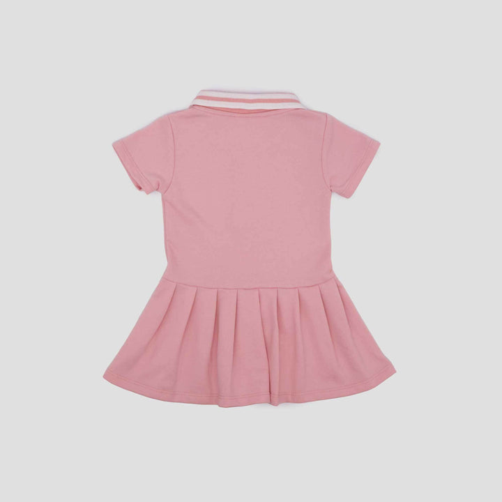 Little M Terry Polo Plisket Midi Dress Bayi
