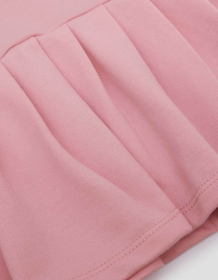 Little M Terry Polo Plisket Midi Dress Bayi