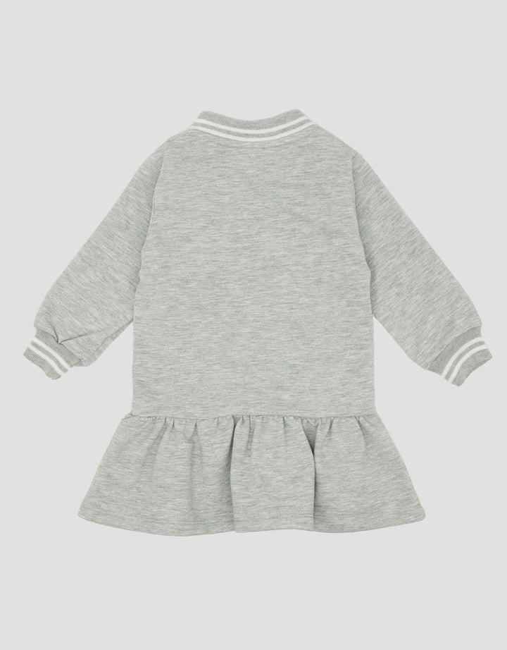 Little M Terry Laken Logo Midi Dress Bayi