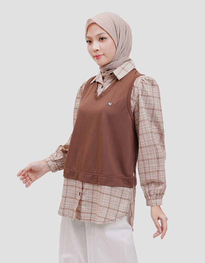 Expand Elysia 2 In 1 Blouse Wanita