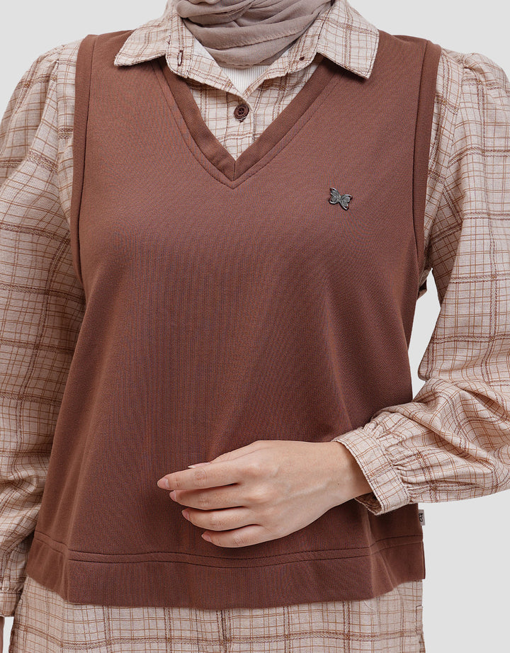 Expand Elysia 2 In 1 Blouse Wanita