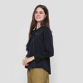 Suko Tie Lengan Panjang Blouse Wanita