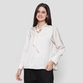 Suko Tie Lengan Panjang Blouse Wanita