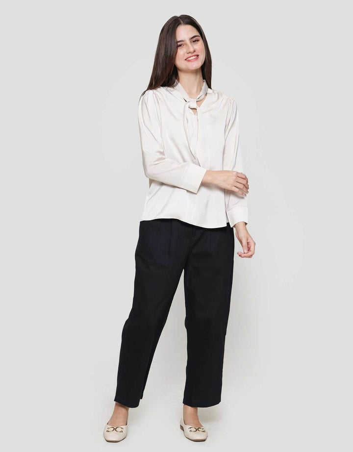 Suko Tie Lengan Panjang Blouse Wanita