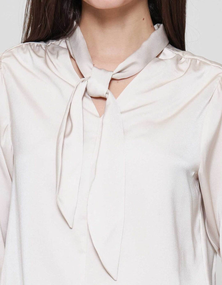 Suko Tie Lengan Panjang Blouse Wanita