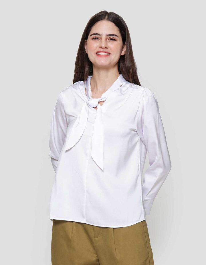 Suko Tie Lengan Panjang Blouse Wanita
