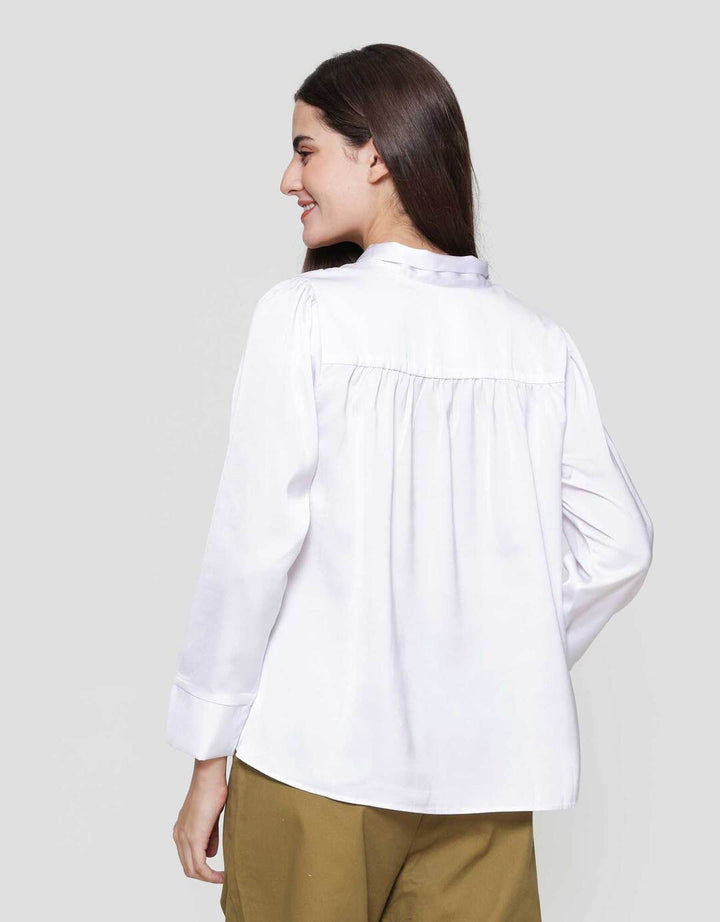 Suko Tie Lengan Panjang Blouse Wanita