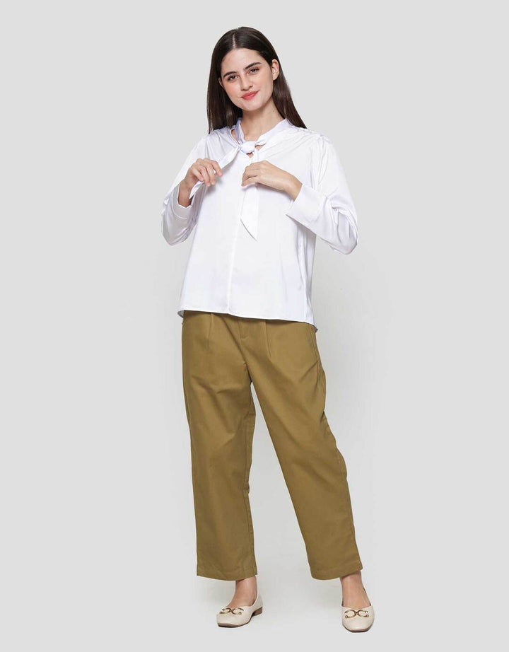 Suko Tie Lengan Panjang Blouse Wanita