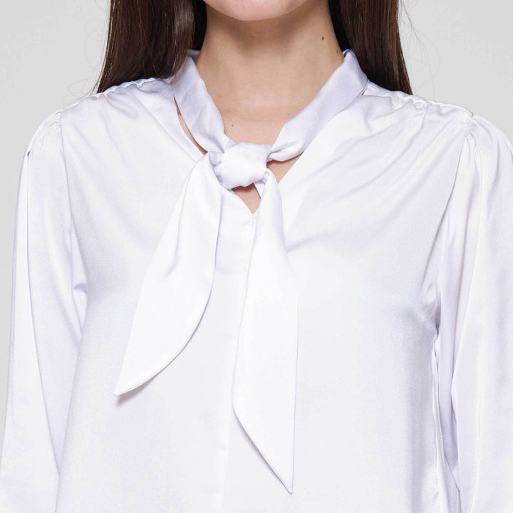 Suko Tie Lengan Panjang Blouse Wanita