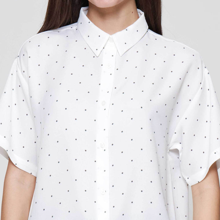 Suko Motif Lengan Pendek Blouse Wanita