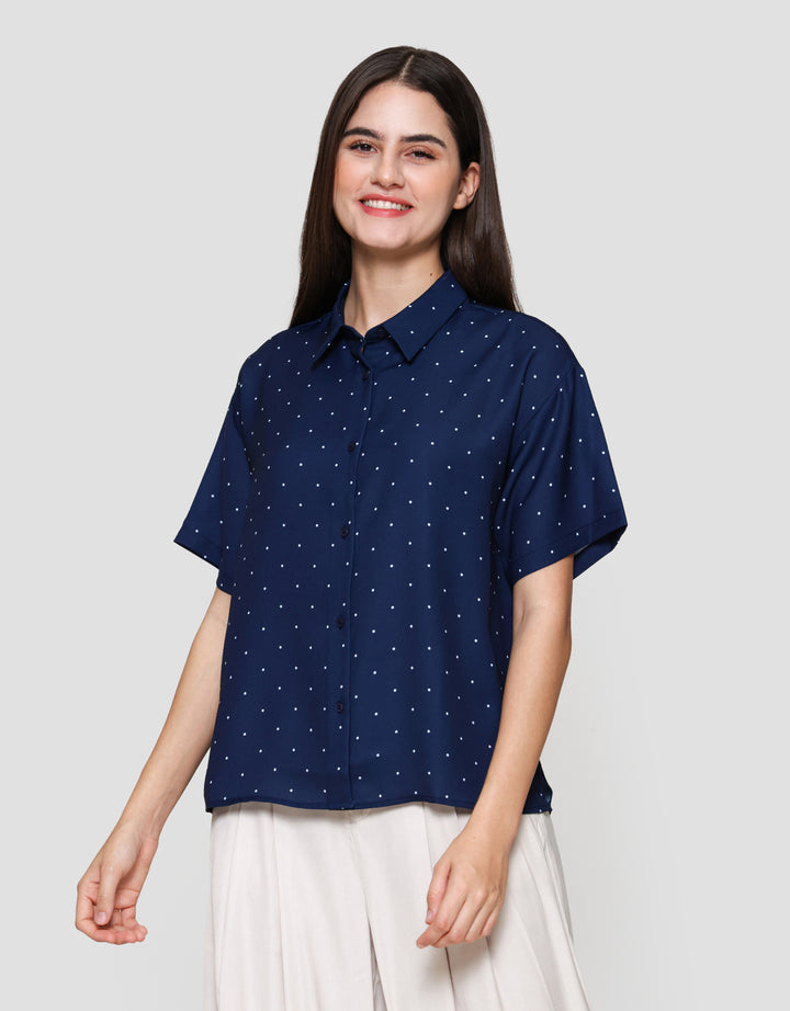 Suko Blouse Rayon Lengan Pendek Motif Wanita