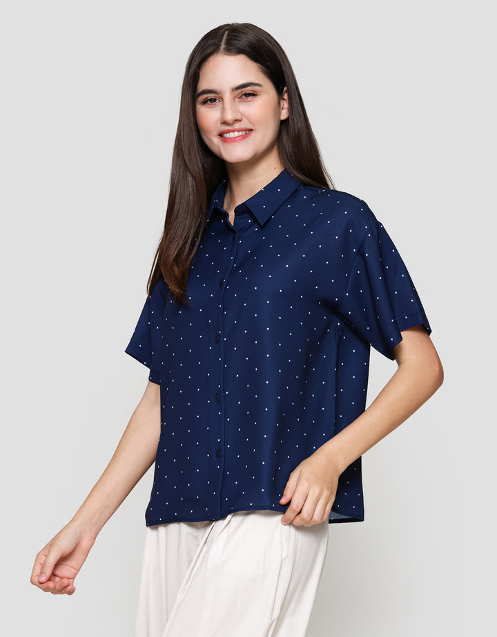 Suko Blouse Rayon Lengan Pendek Motif Wanita