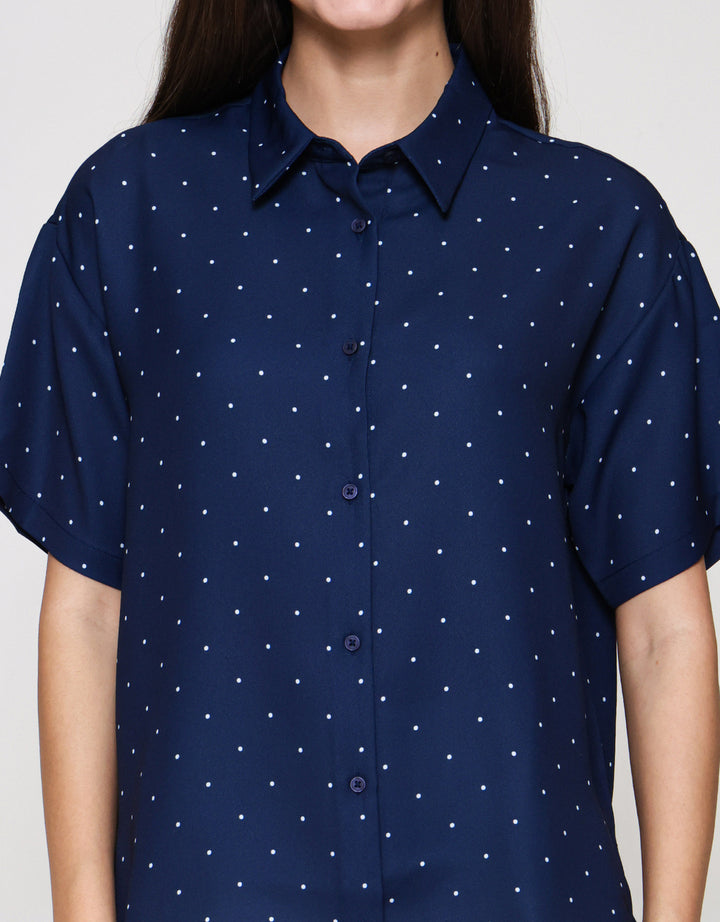 Suko Blouse Rayon Lengan Pendek Motif Wanita