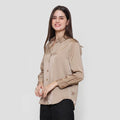 Suko Satin Lengan Panjang Blouse Wanita
