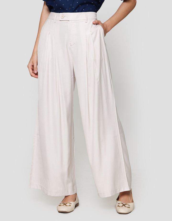 Suko Pleats Loose Fit Celana Panjang Wanita