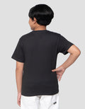 Character Superman Fly Logo Print Kaos Anak Laki-laki