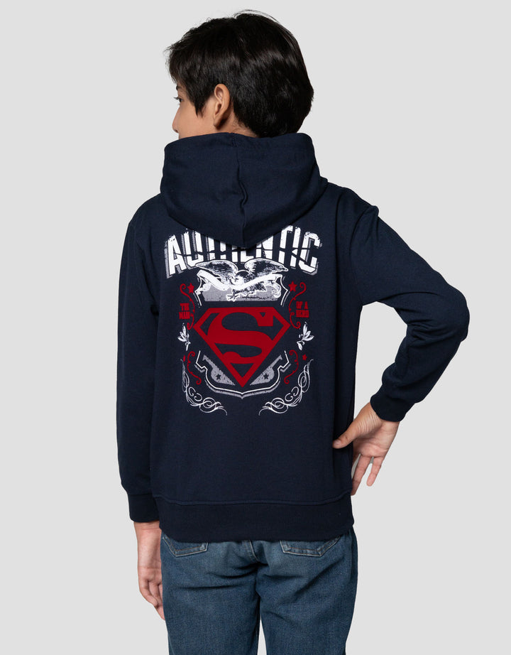 Character Hoody Superman Auth Sweater Anak Laki-laki