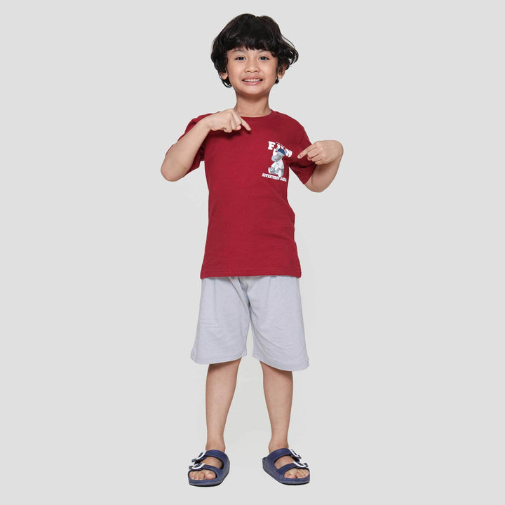 Little M Rhino Fun Adventure Pakaian Setelan Anak Laki-laki