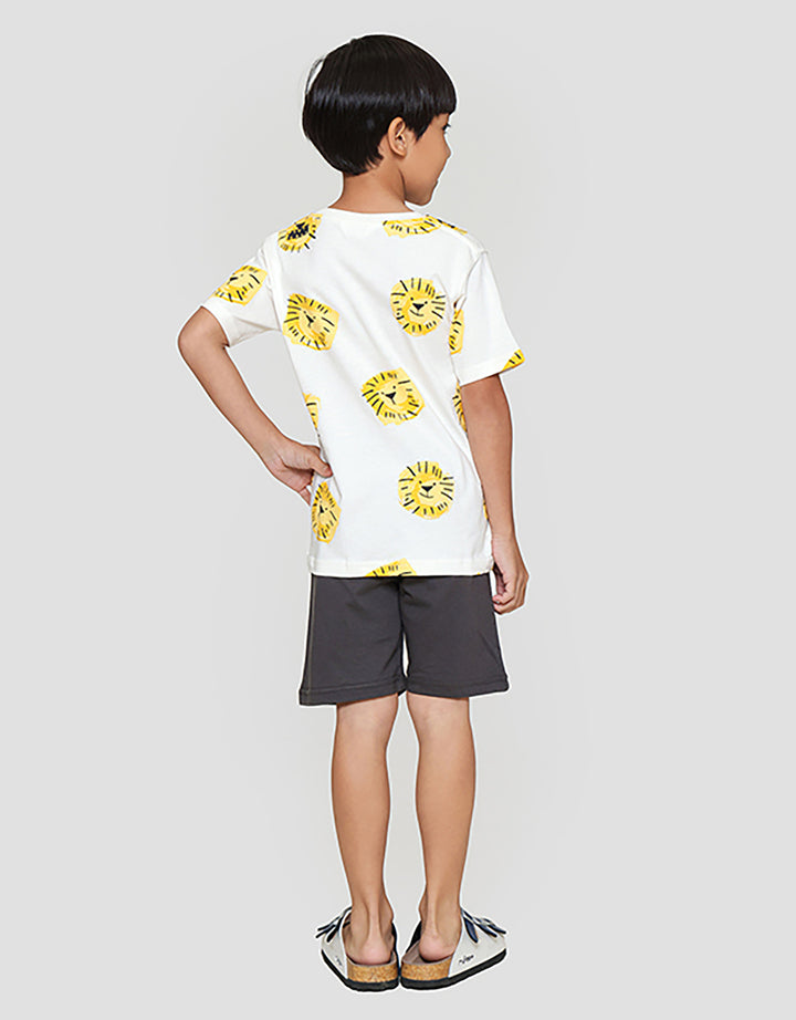 Little M Lion Pakaian Setelan Anak Laki-laki