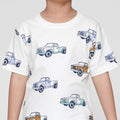 Little M Fullprint Retro Car Pakaian Setelan Anak Laki-laki