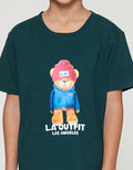 Little M La Outfit Bear Pakaian Setelan Anak Laki-laki