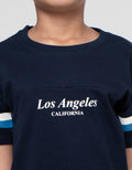 Little M Los Angeles Cut Sewn Lgn Stripe Pakaian Setelan Anak Laki-laki
