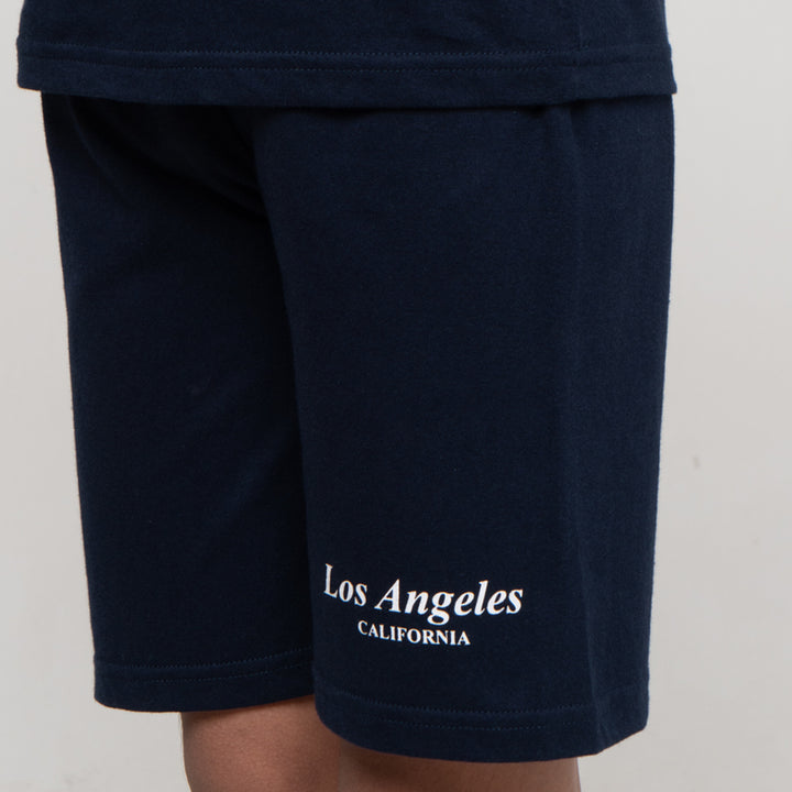 Little M Los Angeles Cut Sewn Lgn Stripe Pakaian Setelan Anak Laki-laki