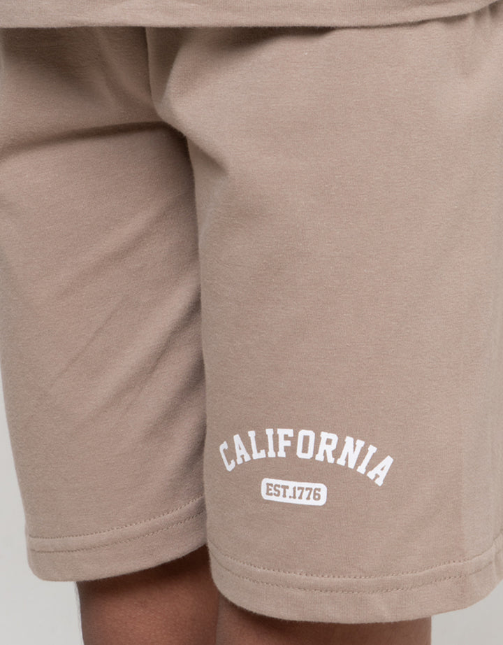 Little M California Cut Sewn Lgn Stripe Pakaian Setelan Anak Laki-laki