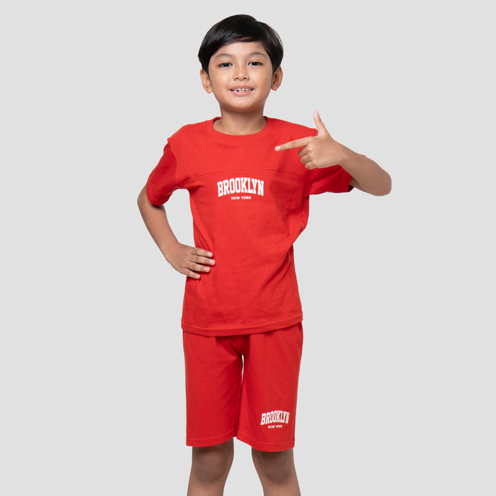 Little M Brooklyn Cut Sewn Pakaian Setelan Anak Laki-laki