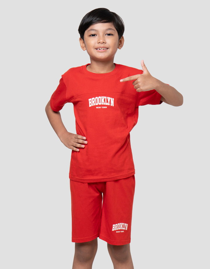 Little M Brooklyn Cut Sewn Pakaian Setelan Anak Laki-laki