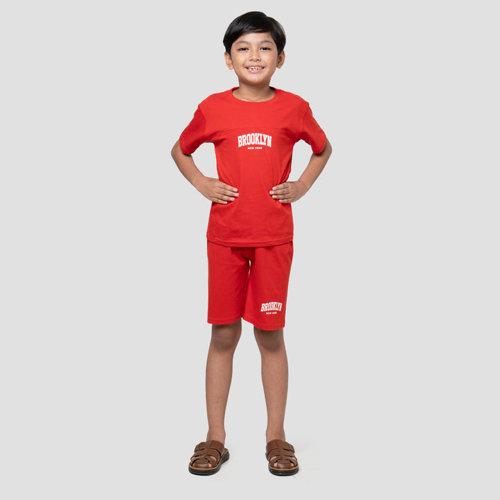 Little M Brooklyn Cut Sewn Pakaian Setelan Anak Laki-laki