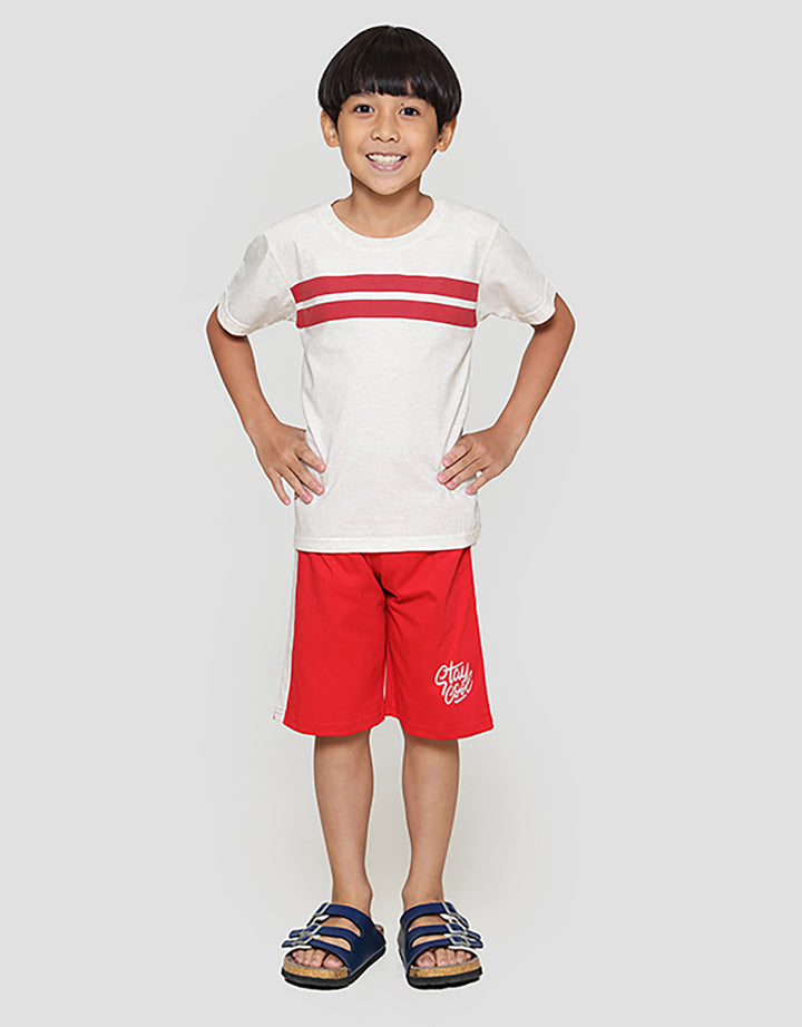 Little M Stripe Stay Cool Apk Pakaian Setelan Anak Laki-laki