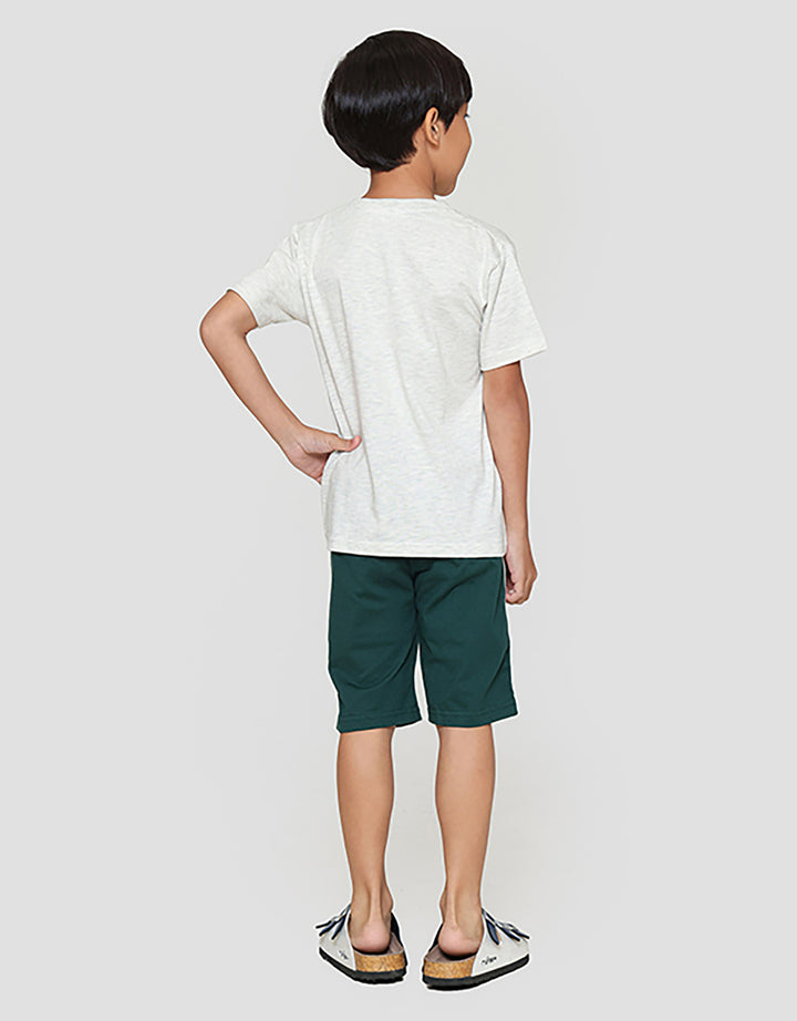 Little M Stripe Be Brave Pakaian Setelan Anak Laki-laki