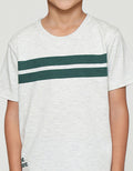 Little M Stripe Be Brave Pakaian Setelan Anak Laki-laki