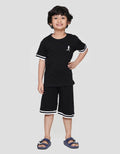 Little M Siluet Baseball Lgn N Cln Stripe Pakaian Setelan Anak Laki-laki