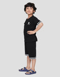 Little M Siluet Baseball Lgn N Cln Stripe Pakaian Setelan Anak Laki-laki