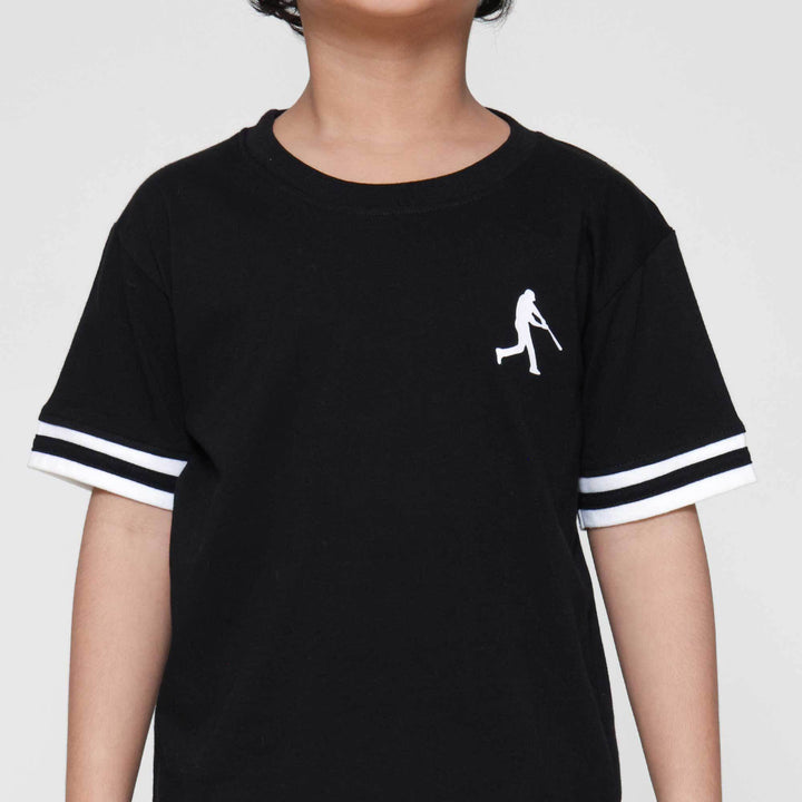 Little M Siluet Baseball Lgn N Cln Stripe Pakaian Setelan Anak Laki-laki