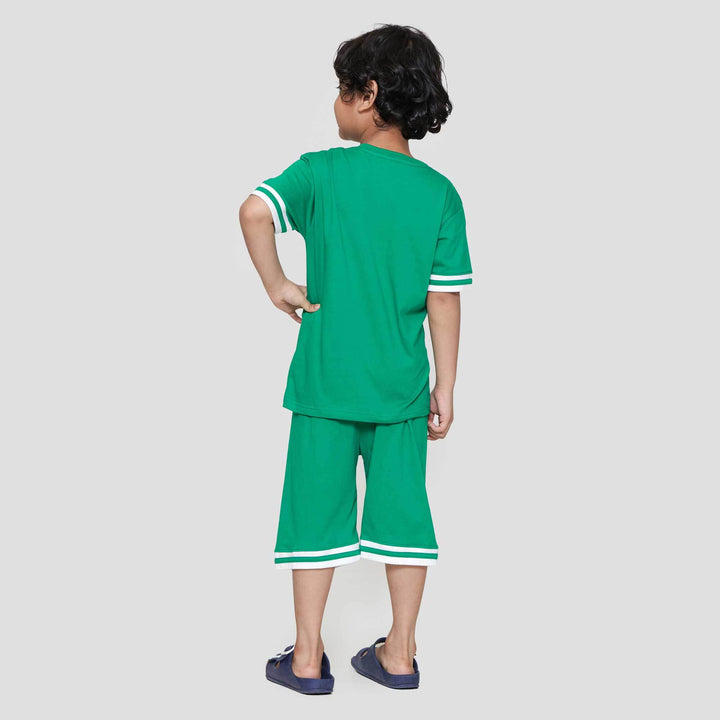 Little M Siluet Badminton Pakaian Setelan Anak Laki-laki