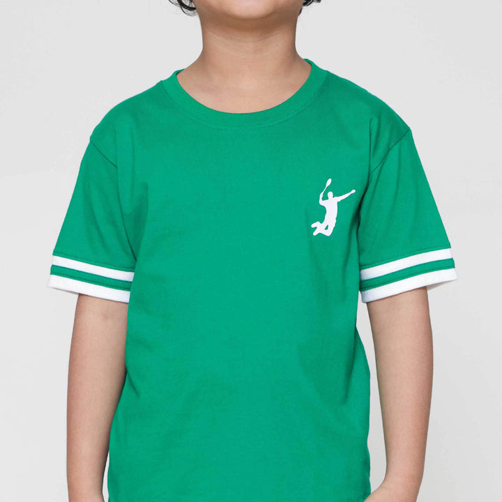 Little M Siluet Badminton Pakaian Setelan Anak Laki-laki