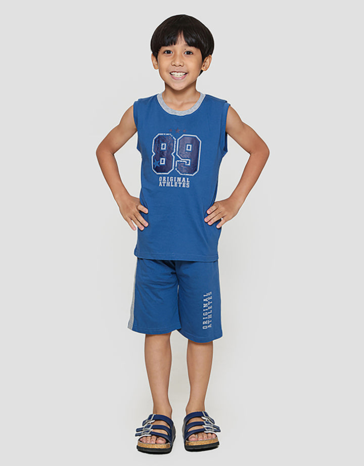 Little M Singlet 89 Athletics Pakaian Setelan Anak Laki-laki
