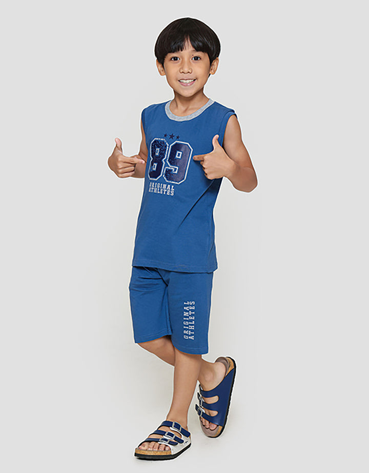 Little M Singlet 89 Athletics Pakaian Setelan Anak Laki-laki