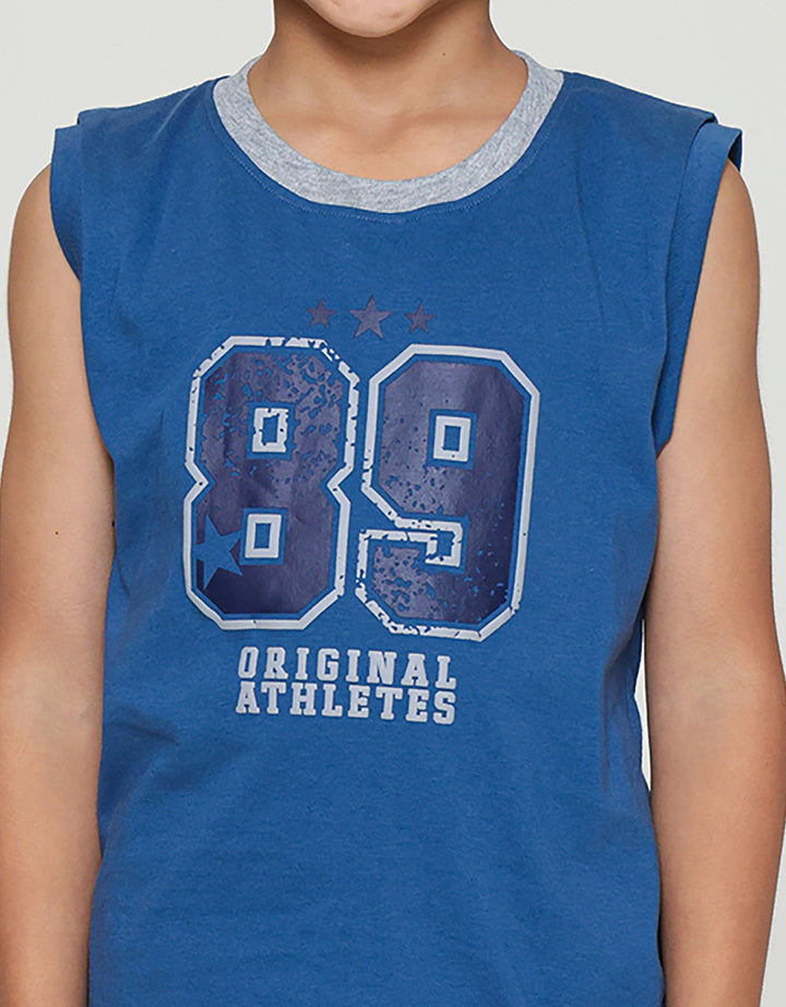 Little M Singlet 89 Athletics Pakaian Setelan Anak Laki-laki
