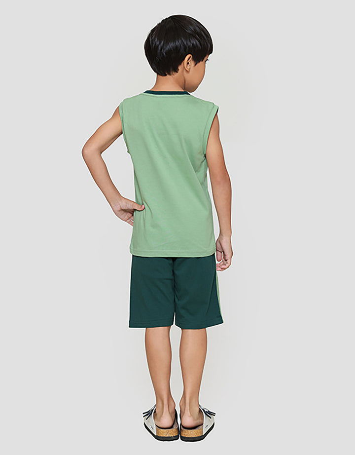 Little M Singlet Game Pakaian Setelan Anak Laki-laki