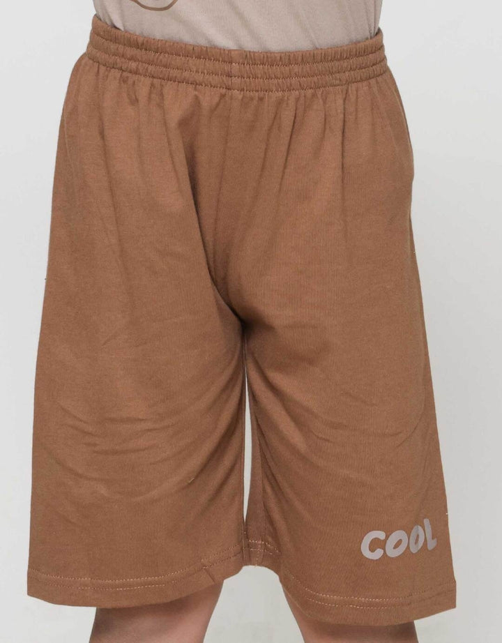 Little M Happy Bear Outline Pakaian Setelan Anak Laki-laki