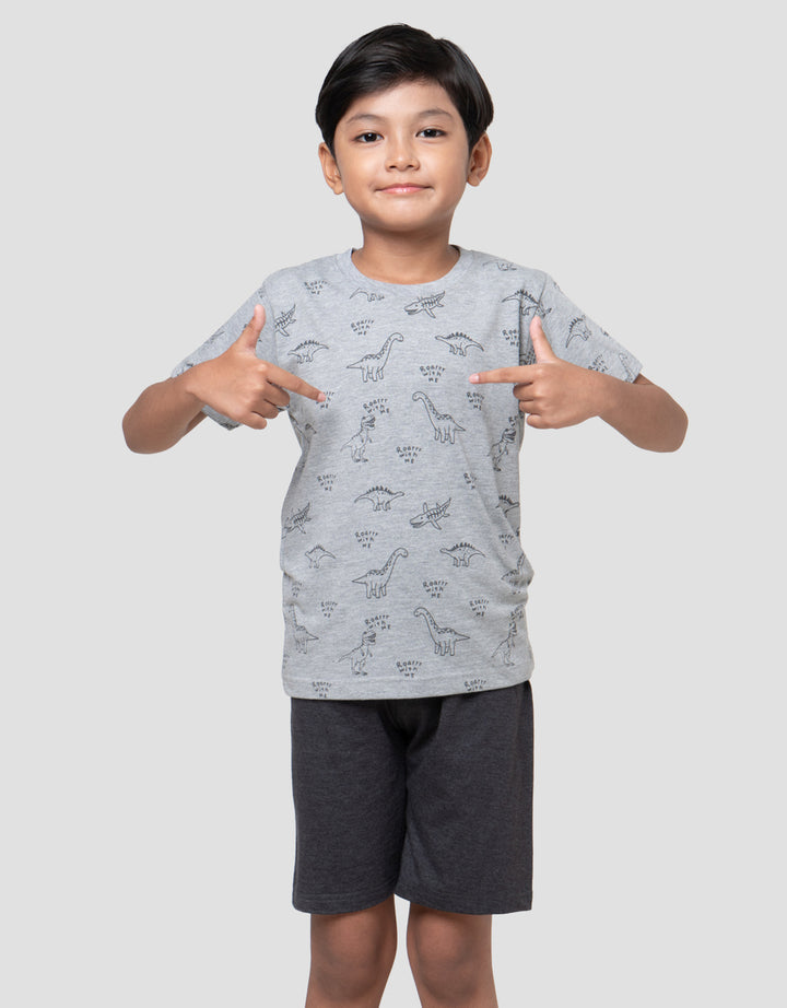 Little M Dino Roar With Me Pakaian Setelan Anak Laki-laki