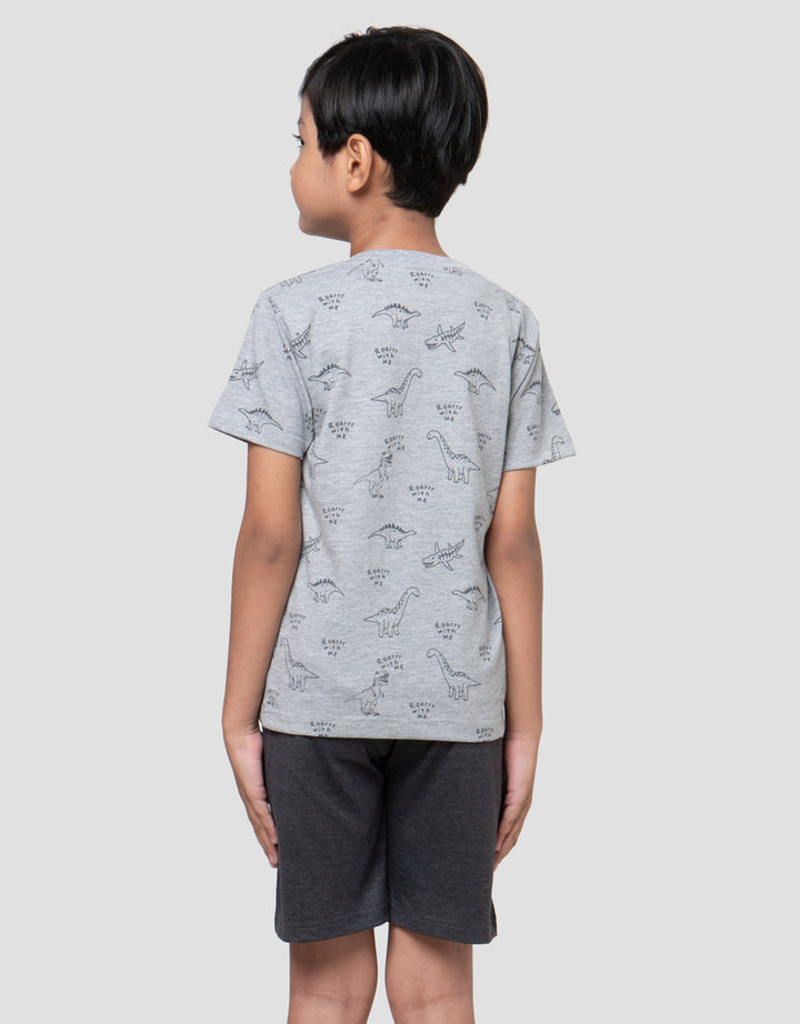 Little M Dino Roar With Me Pakaian Setelan Anak Laki-laki