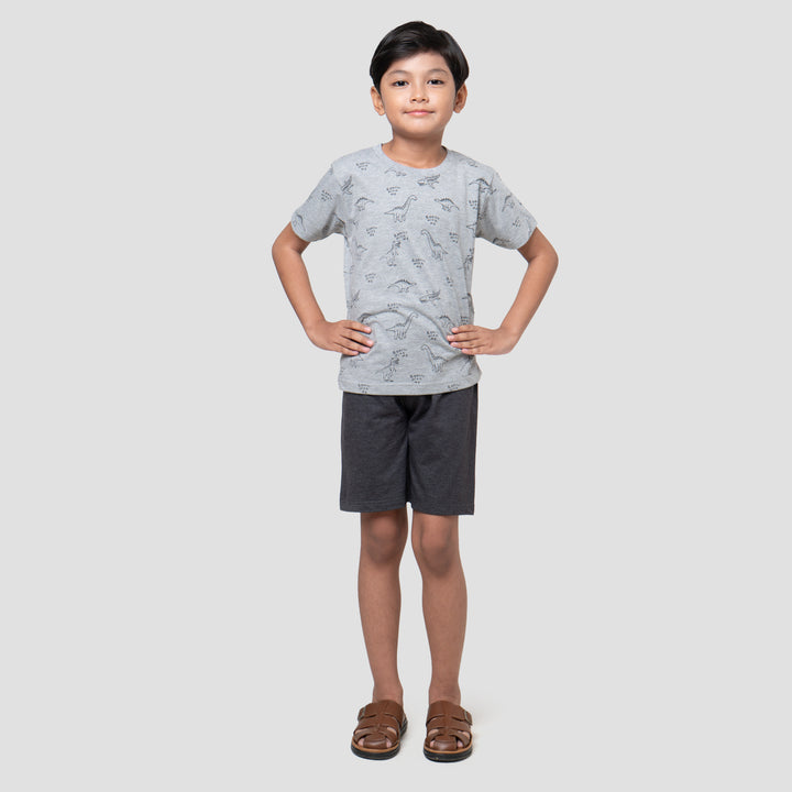 Little M Dino Roar With Me Pakaian Setelan Anak Laki-laki